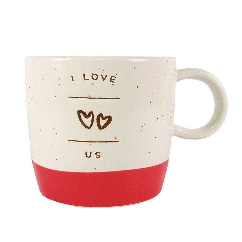 Extra Large Mug Hearts [Hallmark - Gift Mug] - Mugs - Pottery Multicolor