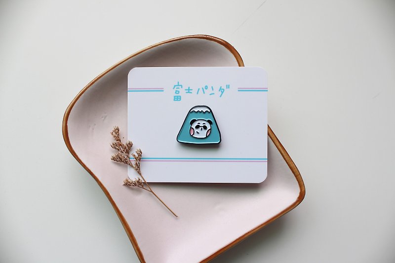 Fuji Panda / Metal Badge - Badges & Pins - Other Materials Blue