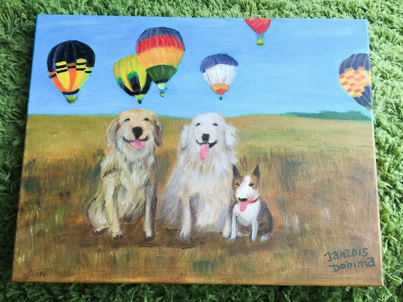 Frameless Painting: [Customized Pet Oil Painting] - Other - Other Materials Multicolor