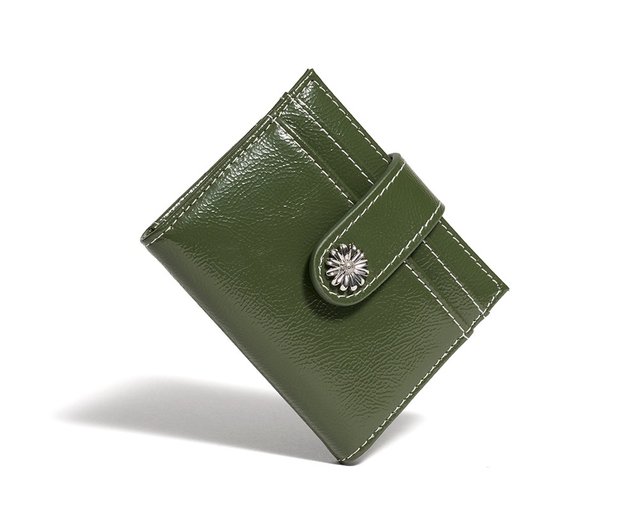 Mini Daisy Photo Slot Card Holder Card Wallet khaki LEMASQUE