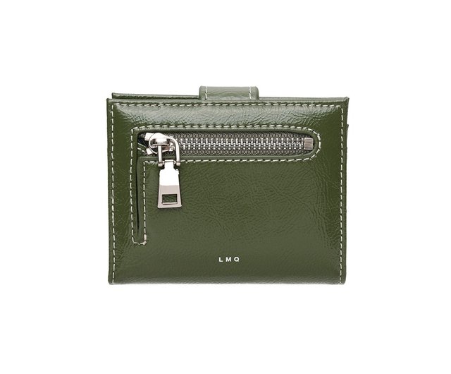 ★lemasque★ Daisy Photo Slot Wallet Bill Card Wallet Khaki Daisy Photo Slot Half Wallet Bill Card Wallet khaki - Shop