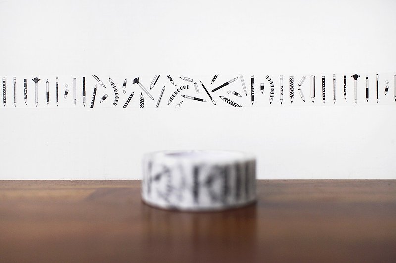 Maotu-Paper tape (X3-pencil gesture) - มาสกิ้งเทป - กระดาษ สีดำ