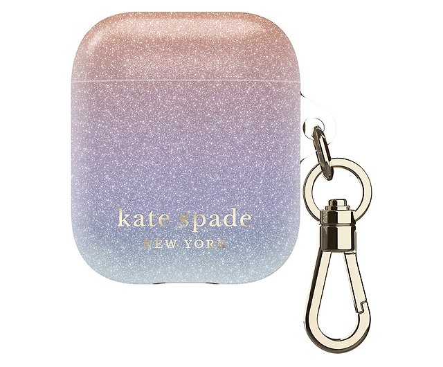 Kate Spade New York Protective Case for AirPods /2- Ombre Glitter  Purple - Shop Kate Spade New York Headphones & Earbuds Storage - Pinkoi
