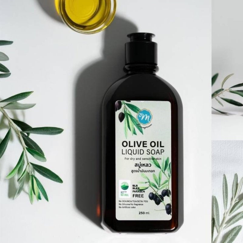 【有機潤膚 乾癢解方】天然橄欖滋潤沐浴露 享受洗沐舒香水嫩保養 - 沐浴乳/沐浴用品 - 精油 金色