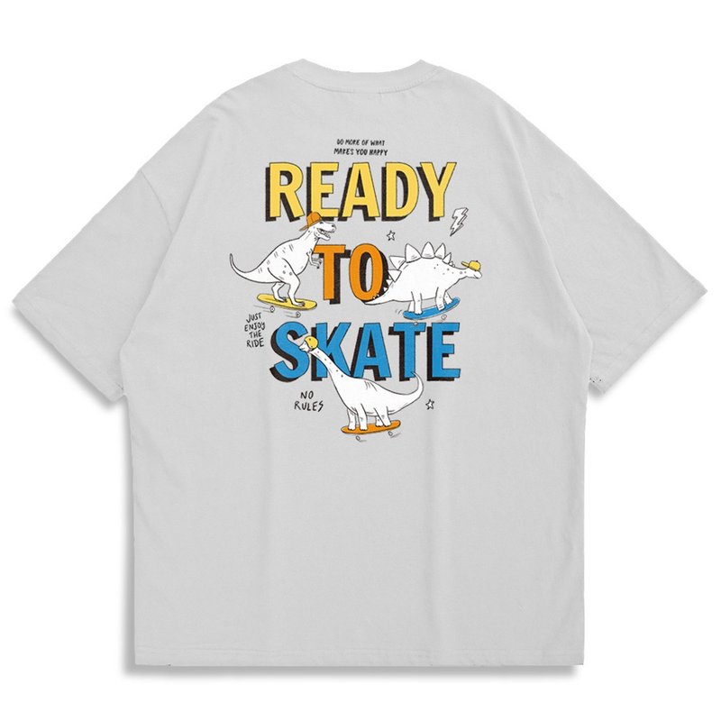 【CREEPS】Ready to Skate 寬鬆重磅印花T恤 - 帽T/大學T - 棉．麻 多色