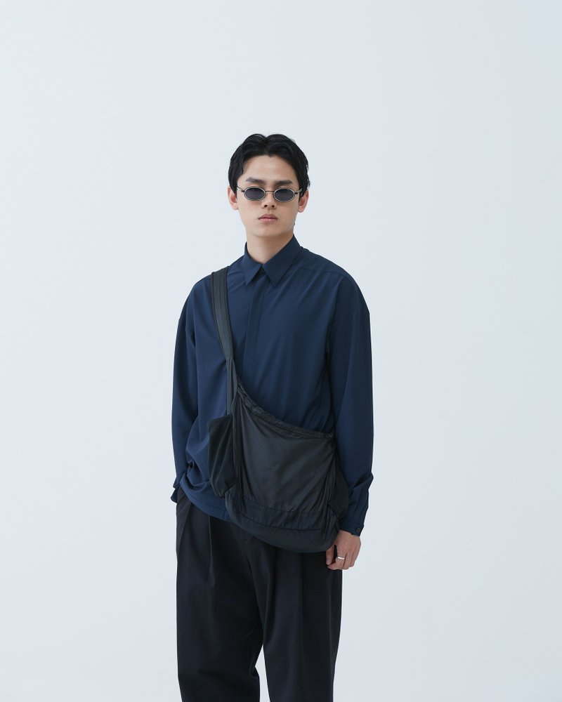 簡約彈性襯衫 Simple Elastic Shirt - 男襯衫/休閒襯衫 - 聚酯纖維 藍色