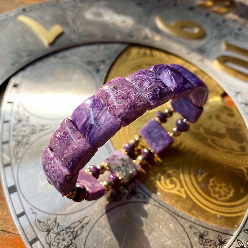 【Lost And Find】Natural Sugilite bracelet - Bracelets - Gemstone Purple