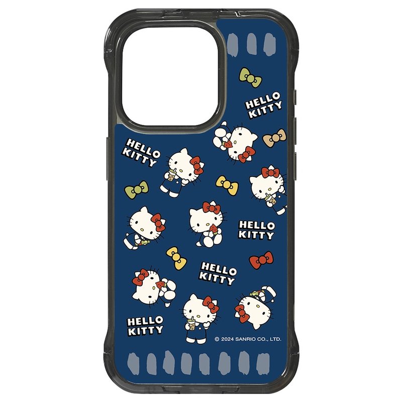 HelloKitty Jenga Lazy Stand Magnetic Transparent Black iPhone 16 15 Pro Max - Phone Cases - Other Materials Transparent