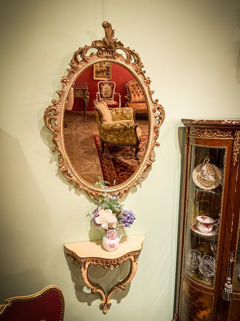 French Versailles style mirror set - Other Furniture - Wood White