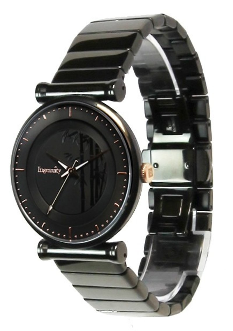 Limited men male bamboo table / Swiss movement / sapphire mirror - Women's Watches - Other Metals Black