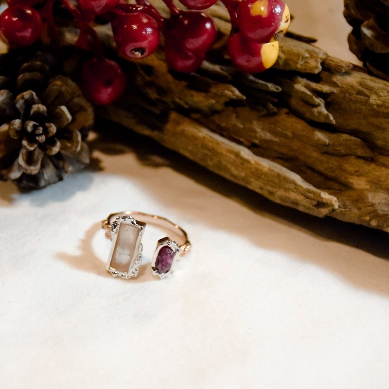 เครื่องประดับ Rockmejewelry รุ่น Simple snowflake ring - แหวนทั่วไป - วัสดุอื่นๆ สึชมพู