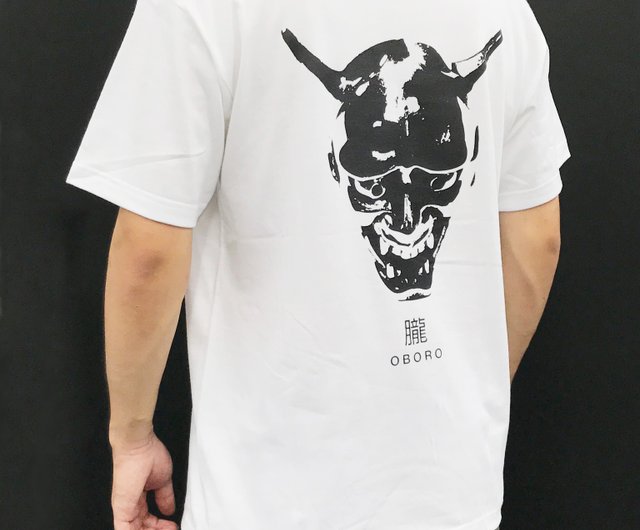 般若T-shirt 白 - ショップ 朧 Tシャツ メンズ - Pinkoi