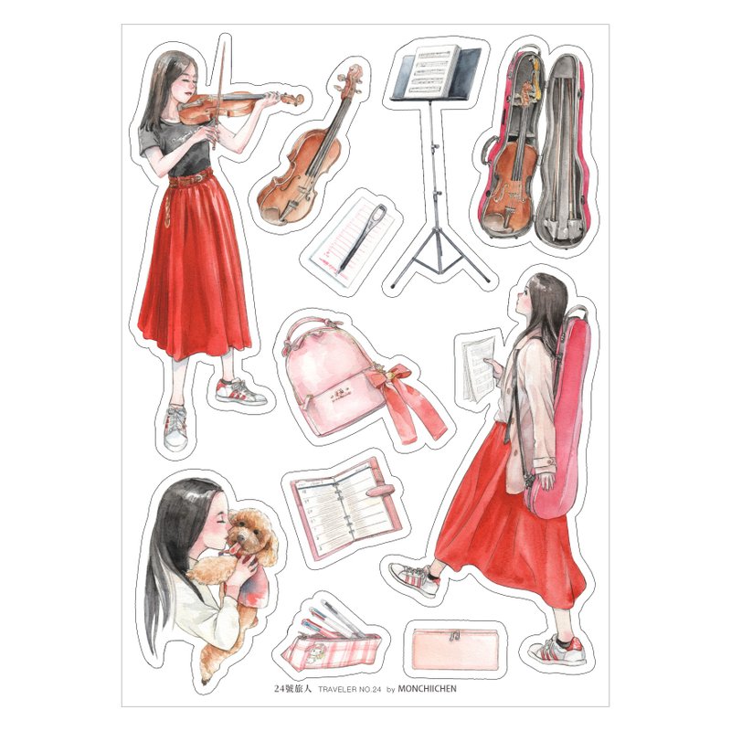 24號旅人 貼紙 / TRAVELER NO.24 stickers - 貼紙 - 紙 