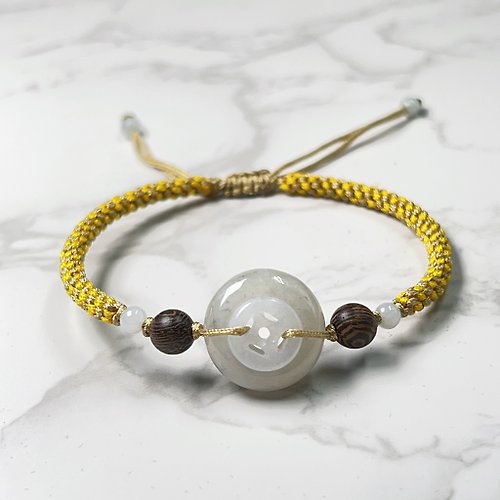 Wish‧Peace】Ice Emerald Concentric Circle Braided Bracelet