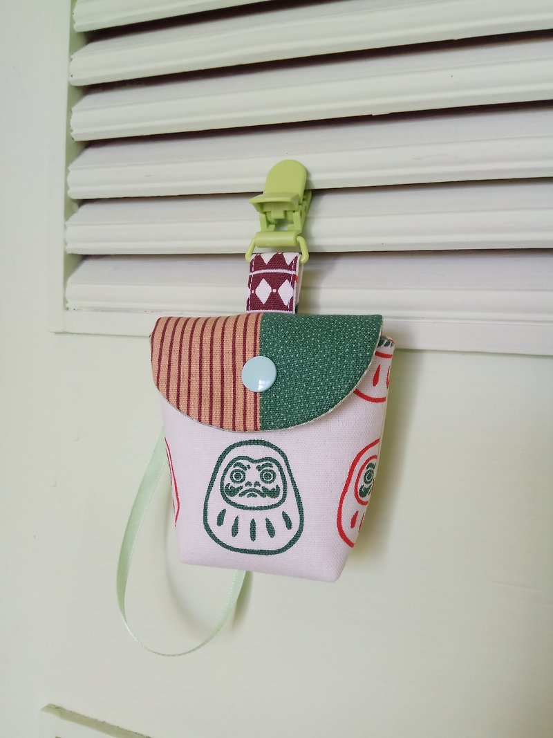 <Green> Fuwa Miya gift pacifier bag pacifier bag - ผ้ากันเปื้อน - ผ้าฝ้าย/ผ้าลินิน สีเขียว