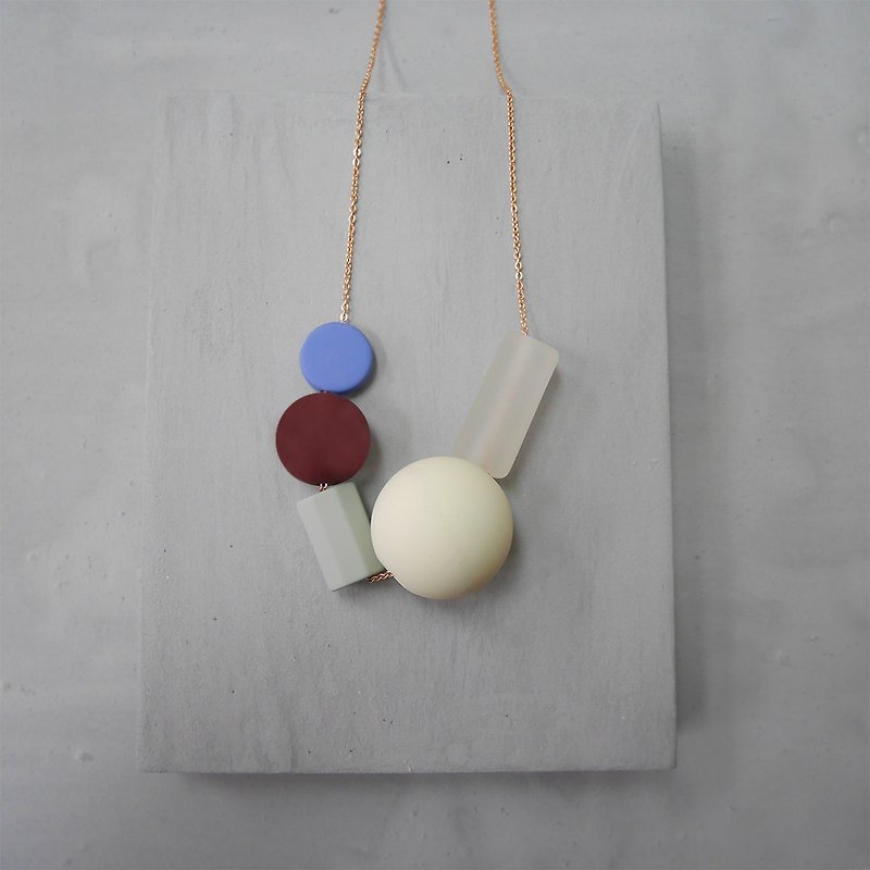 Marshmallow Necklace - PING PONG 003 - สร้อยคอ - พลาสติก หลากหลายสี