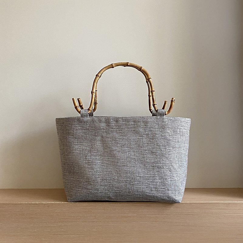 [Bamboo Bag] Native Bamboo Bag/Shoulder Carry - Handbags & Totes - Cotton & Hemp Khaki