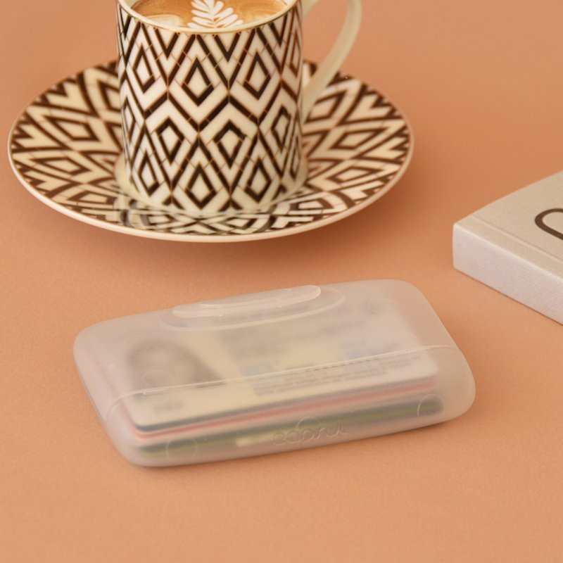 Capsul Case - Translucent WHITE - ที่ใส่บัตรคล้องคอ - พลาสติก สีใส