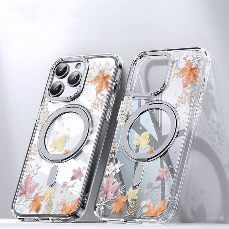 16/15/14/13/12/S24/S23 Series 360 Rotating Magnetic Stand Shell-Four Seasons-Autumn - เคส/ซองมือถือ - วัสดุอื่นๆ หลากหลายสี