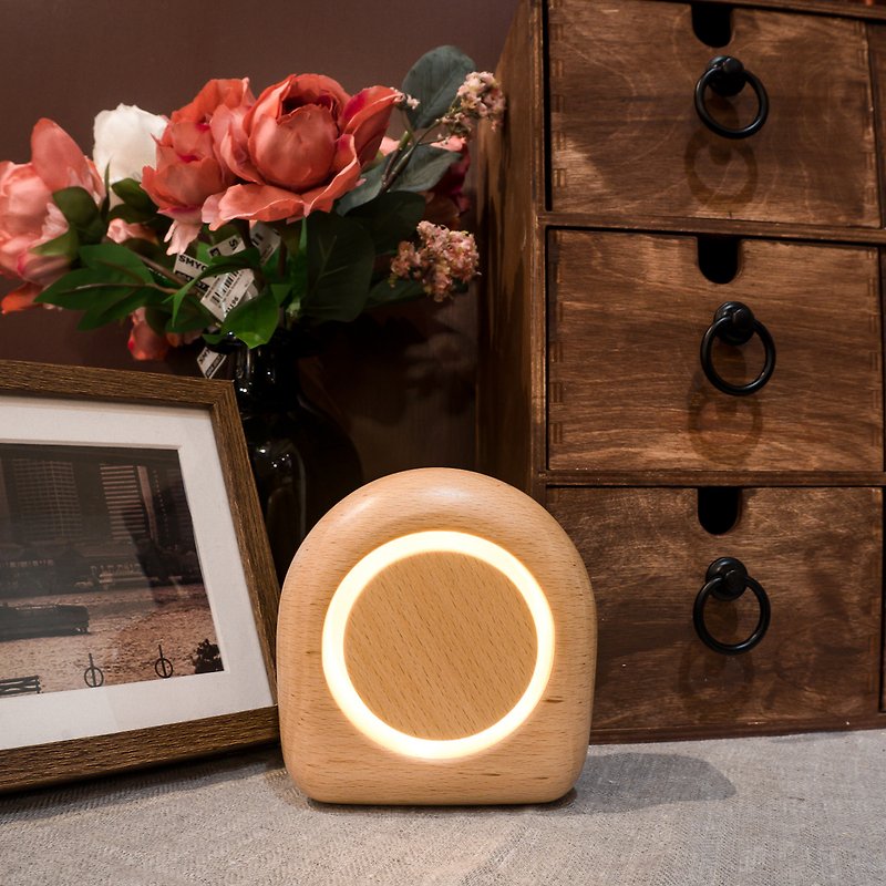 Daylight Night Lights Situation Lights Bedside Lights Ambient Halo Design Mother's Day Gifts Recommended Birthday Gifts - Lighting - Wood 