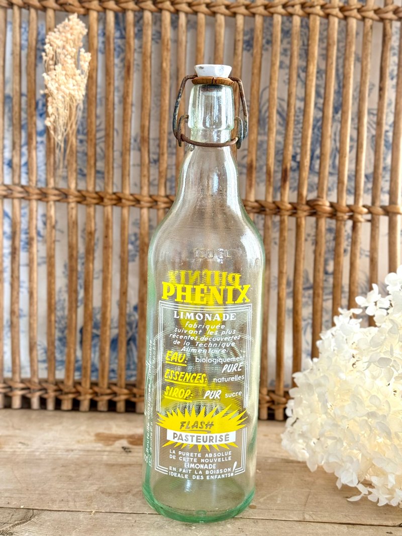 40438-經典法國60年代PHÉNIX LIMONADE..檸檬水玻璃瓶 - 擺飾/家飾品 - 玻璃 