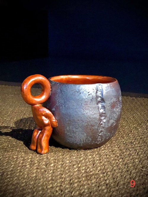 人型陶器 私はレッドです[呉のレッド]コーヒーカップ/台湾の陶芸家呉明益