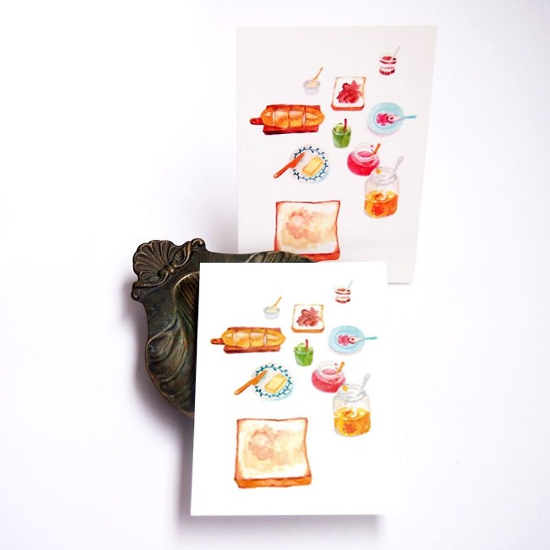 Bread party : illustrated postcard - Cards & Postcards - Paper 