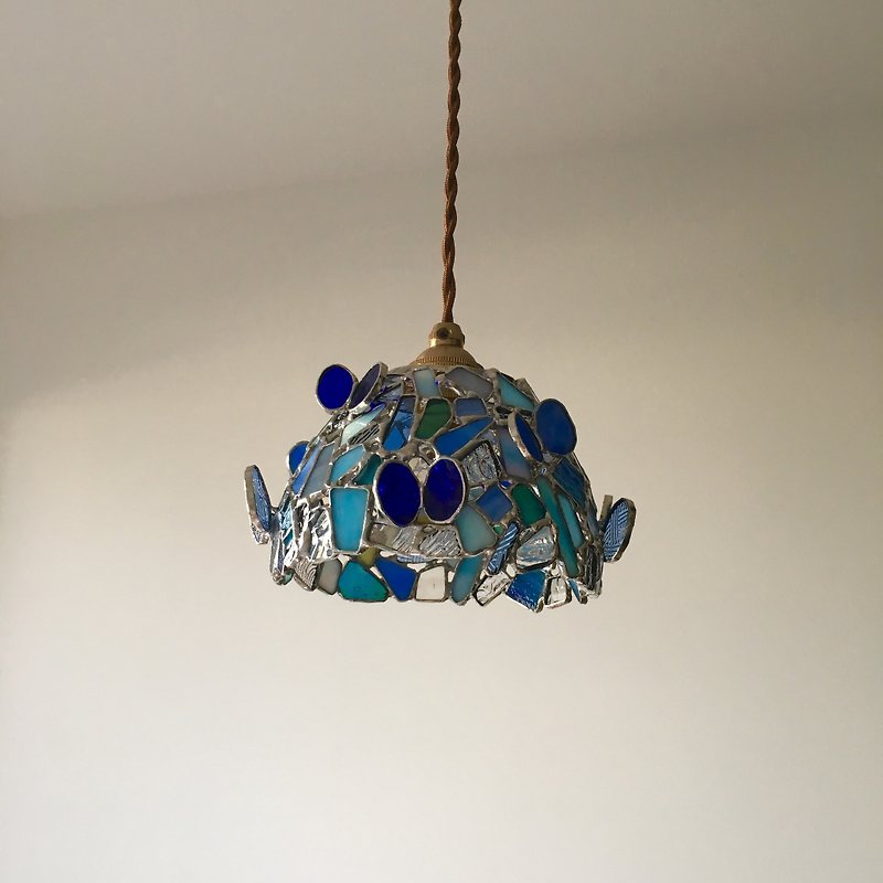 ペンダントライト ロマンティックナイト パピヨン ブルー ガラス Bay View - 燈具/燈飾 - 玻璃 藍色