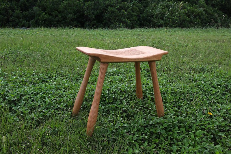 solid wood round tenon four-leg stool - Other Furniture - Wood 