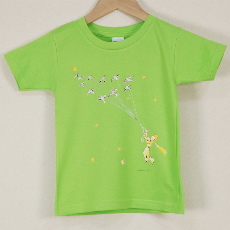 小王子經典版授權 - T恤：【帶我去旅行】成人短袖 T-shirt,AA11 - 女上衣/長袖上衣 - 棉．麻 黃色