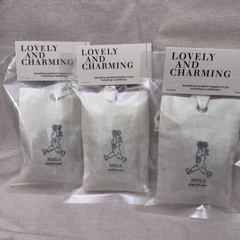 SHELA - ウェディング記念品 - 手作りアロマサシェ - アロマ・線香 - エッセンシャルオイル カーキ