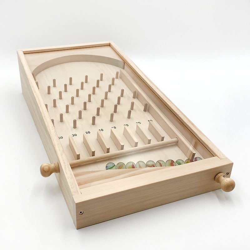 Log pinball machine (large) - Board Games & Toys - Wood Khaki