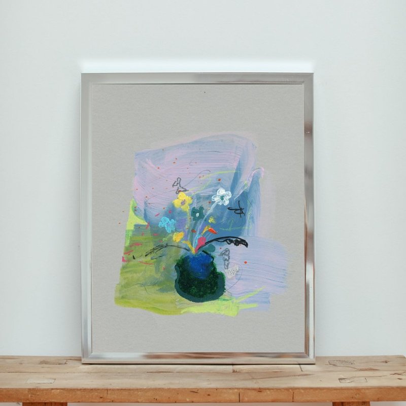 陽台上的靜語_Whispers on the balcony 數位微噴藝術海報 - 海報/掛畫/掛布 - 紙 多色