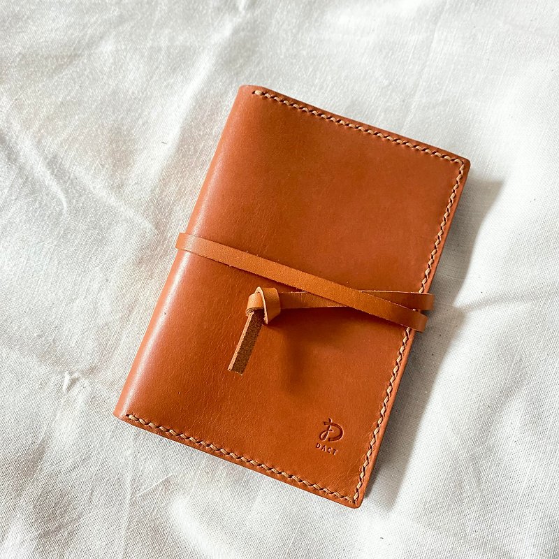 Hand-sewn Vegetable Tanned Leather Passport Holder - Passport Holders & Cases - Genuine Leather Brown