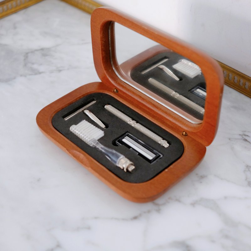 法國復古木製男士旅行套裝 - 其他 - 木頭 咖啡色