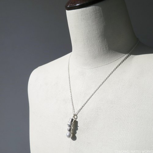 雪だるまのパール ペンダント B / Pearl Snowman Pendant - ショップ