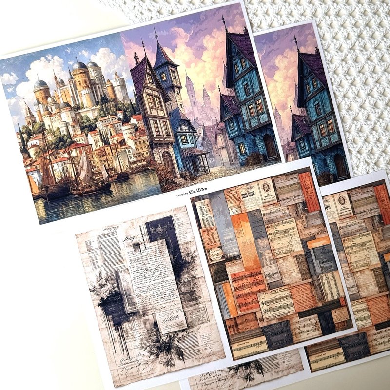 Z627 - a variety of background - 貼紙 - 紙 