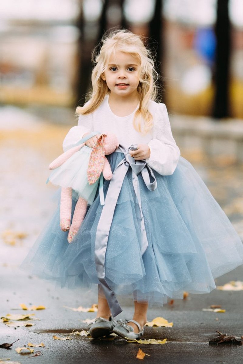 【Her Dress】經典手工小禮服系列- Gwyneth (訂製款) - 女童洋裝/裙子 - 聚酯纖維 