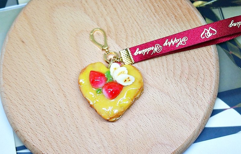 ➽Clay Series-Hall of Love-Ornaments Series ➪Limited x1 # Valentine gift# #七夕礼# #包包配件# - Keychains - Clay Orange