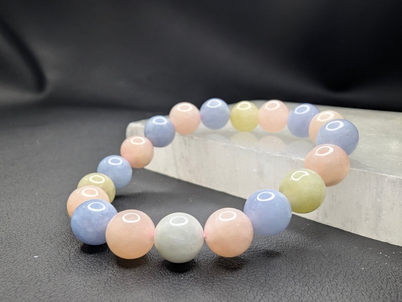 摩根石 巴西 10mm 手串 天然水晶 Morganite - 手鍊/手環 - 水晶 