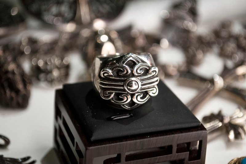 Bronze Souls/Handmade Silver Jewelry/Men’s Ring/Pan Yun - แหวนทั่วไป - เงินแท้ สีเงิน