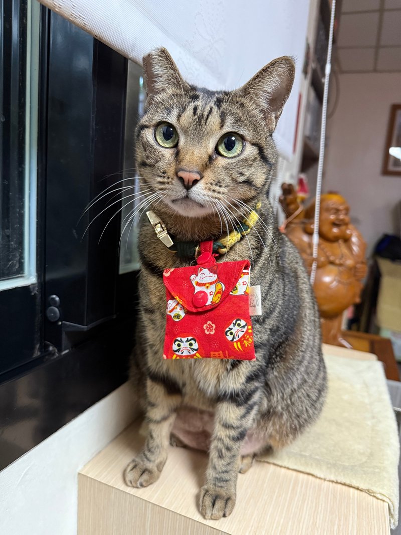 【客訂商品】易拉開項圈+寵物Airtag收納袋左右扣款*2組 - 項圈/牽繩 - 棉．麻 