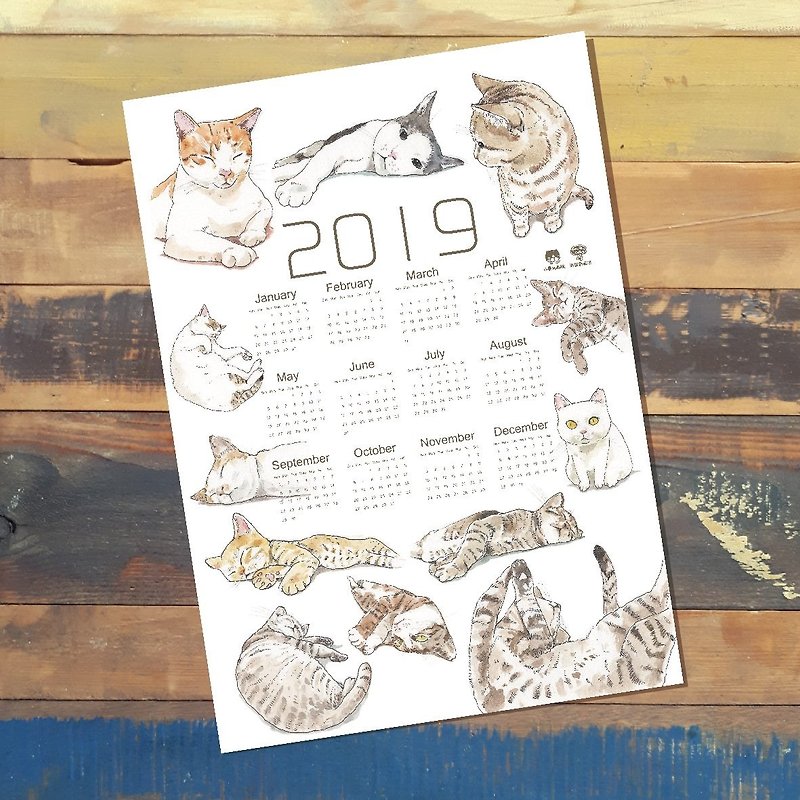 2019 Orchid Island Cat Calendar - Calendars - Paper 