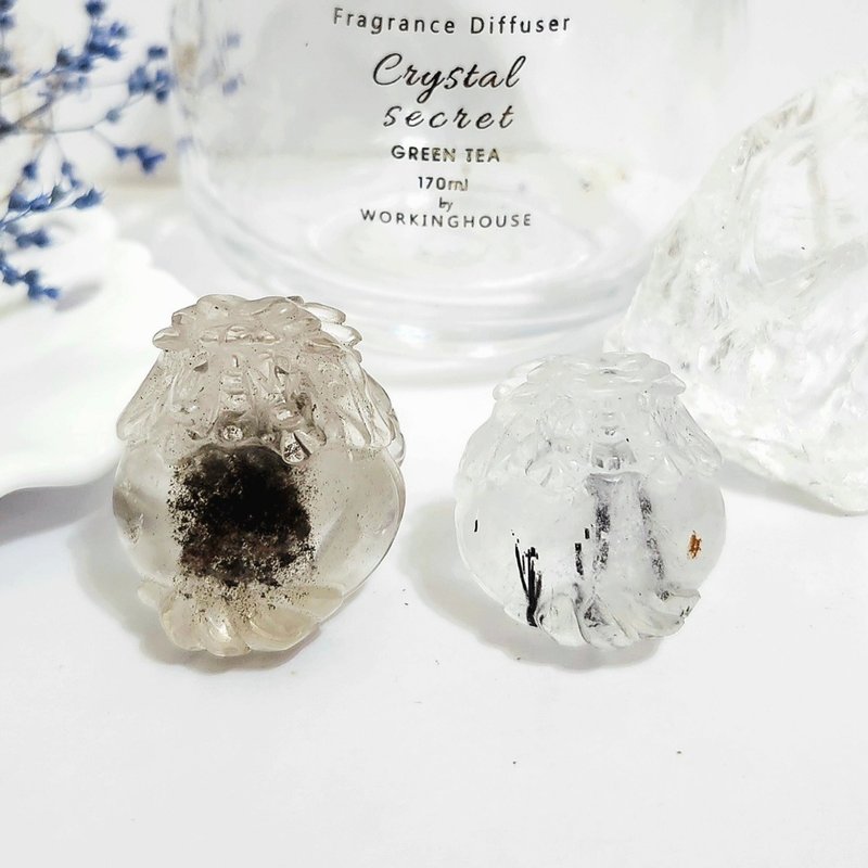 黑幽靈龍龜/招財避邪防小人之水晶黑髮晶龍龜 - 擺飾/家飾品 - 水晶 黑色