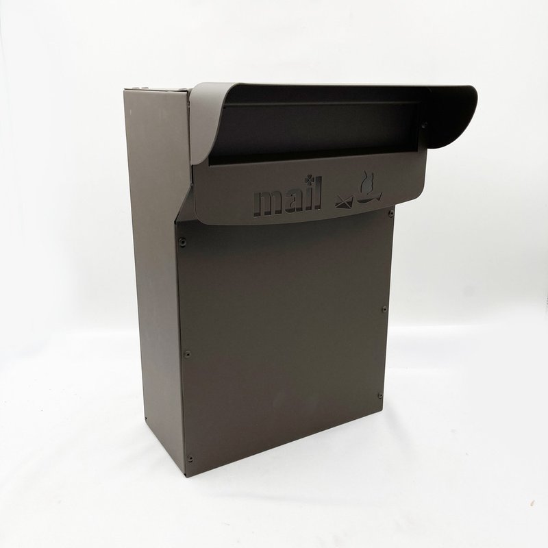 Stainless Steel built-in mailboxes embedded mailboxes Japanese-style textured style embedded mailboxes - เฟอร์นิเจอร์อื่น ๆ - โลหะ สีนำ้ตาล