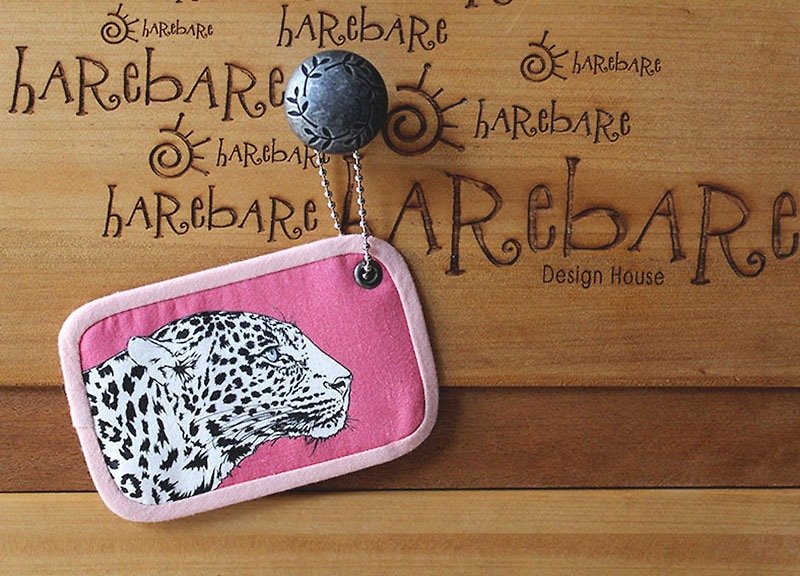 Card Holder-Leopard - ID & Badge Holders - Other Materials Red
