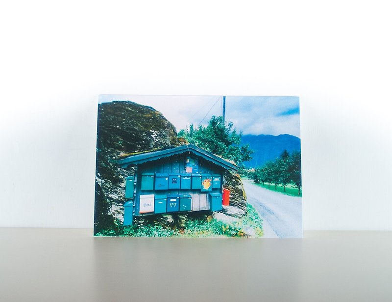 攝影明信片 | 郵箱-洛夫特胡斯-挪威 - 小鎮散步 - 卡片/明信片 - 紙 多色