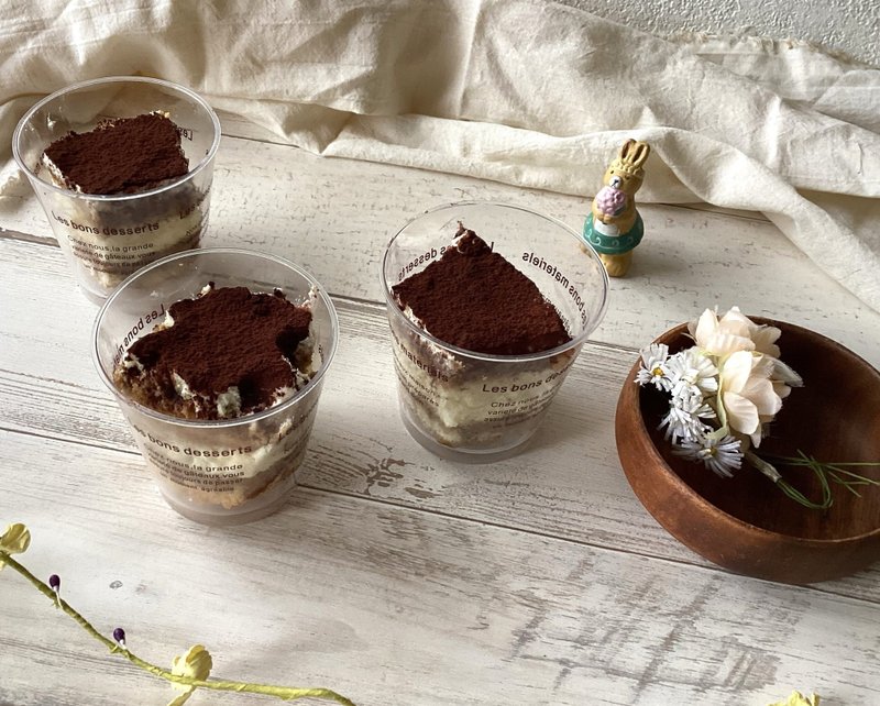 Classic tiramisu cups 6 pieces - Cake & Desserts - Fresh Ingredients Brown