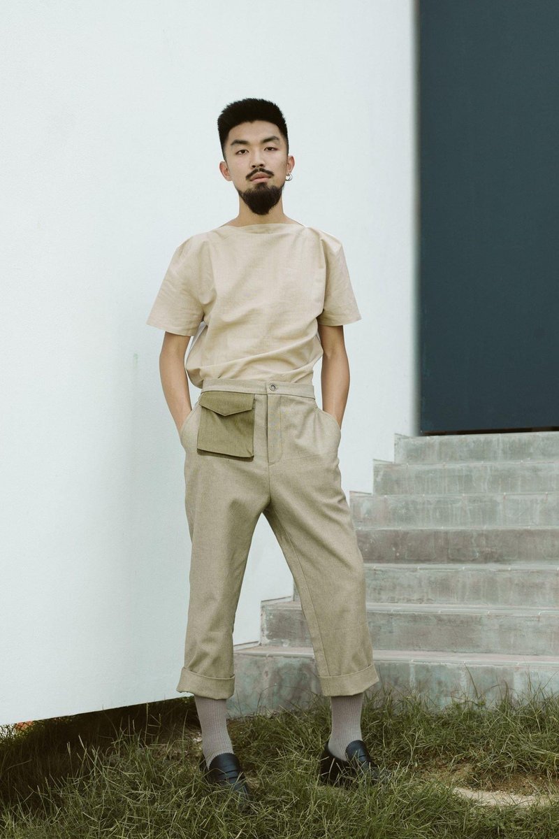 綠色牛仔褲 - 中性長褲/短褲 - 其他材質 綠色