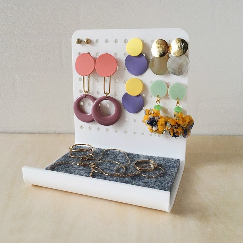 首飾座 Jewelry Organizer - 耳環/耳夾/耳骨夾 - 塑膠 黑色